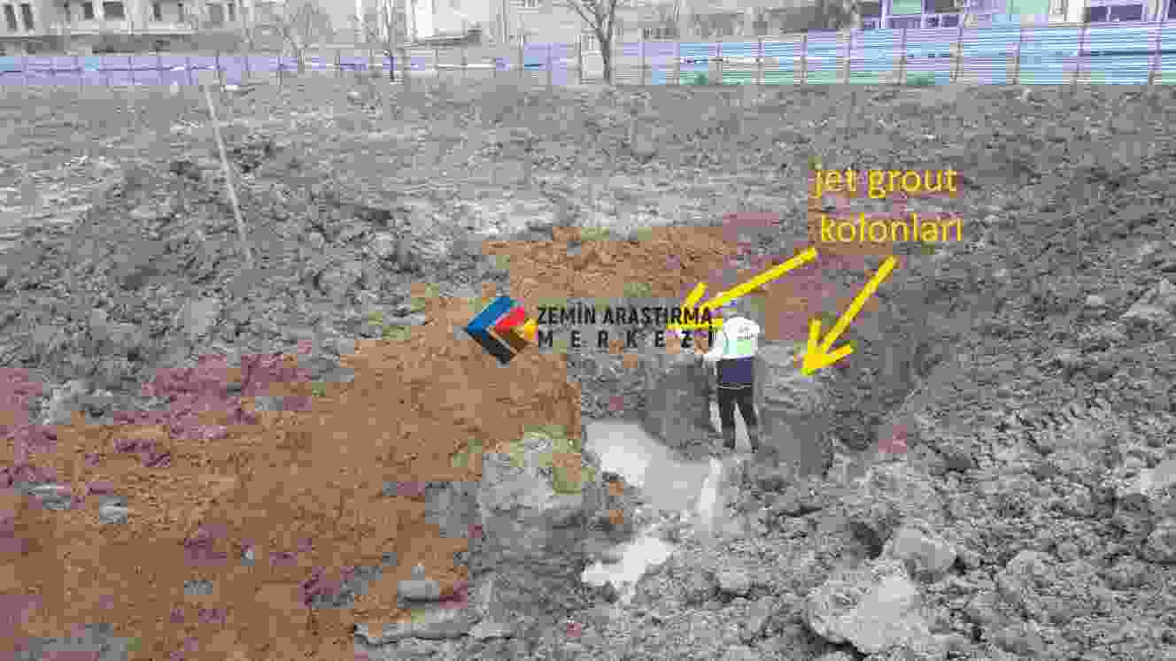 çanakkale jet grout bütünlük deneyi pit kayma dalgası ölçümleri sismik
