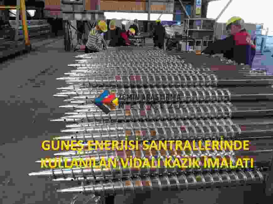 vidalı helisel kazık GES helisel vidalı kazık